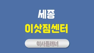 세종 이사업체 추천 포장이사로 스트레스 없는 이사