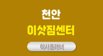천안 이사업체 추천 포장이사와 용달이사 선택 가이드