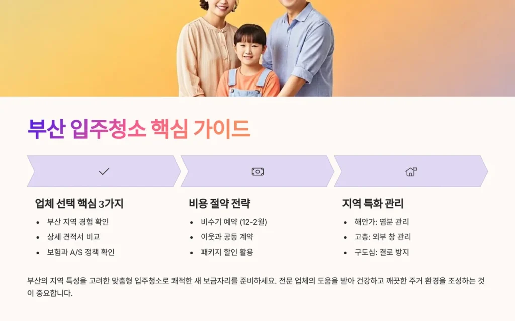 부산 입주청소 핵심가이드