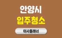 안양 입주청소 대문