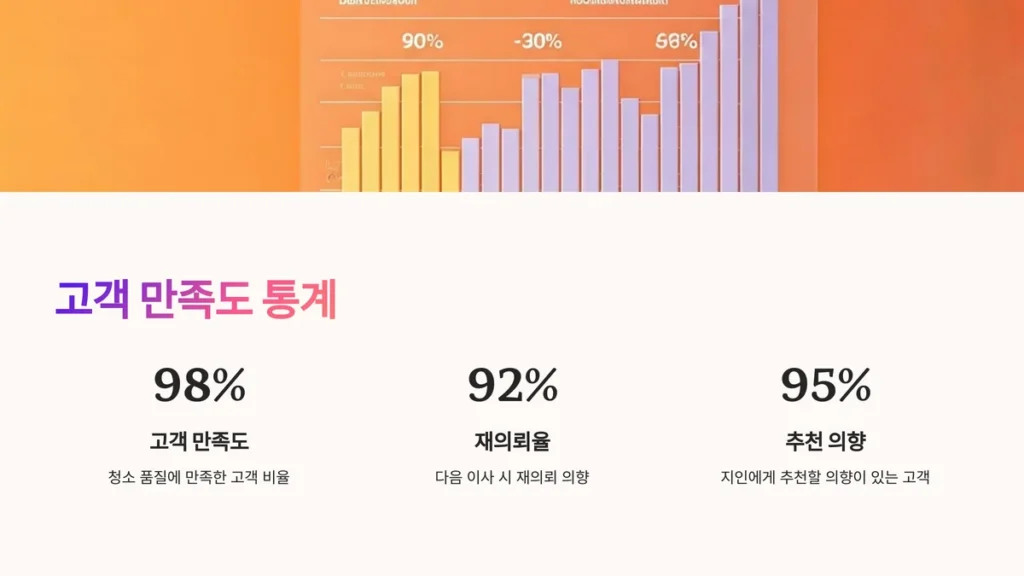 인천 입주청소 업체 만족도 통계