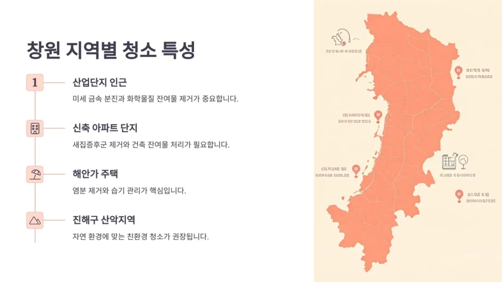 창원 입주청소 지역별 특성
