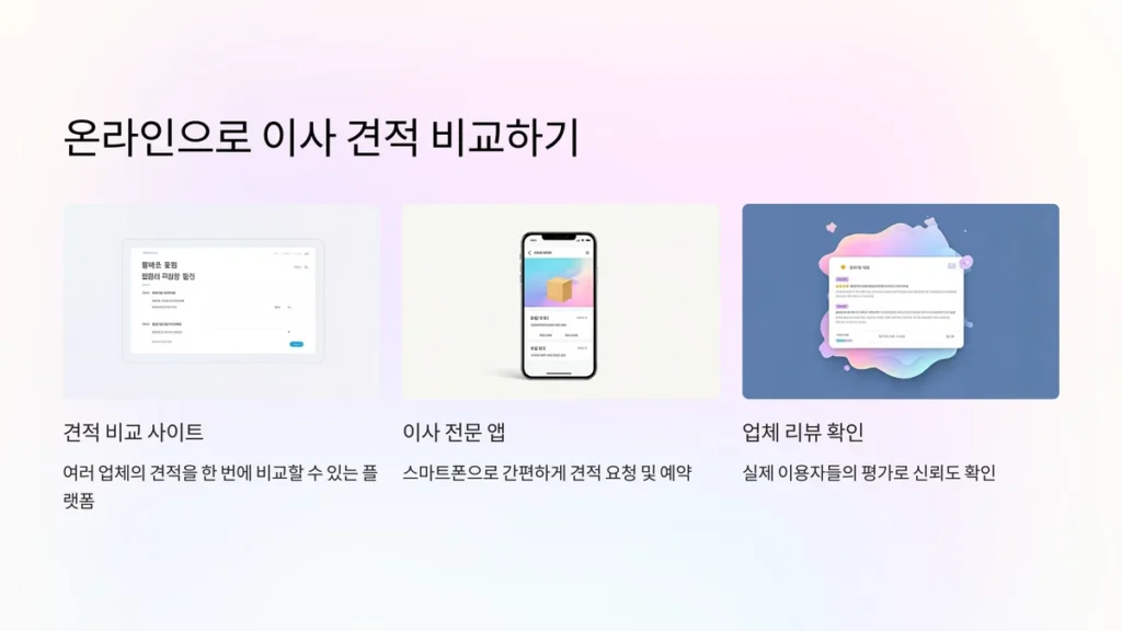판교 이삿짐센터 온라인 이사견적 비교